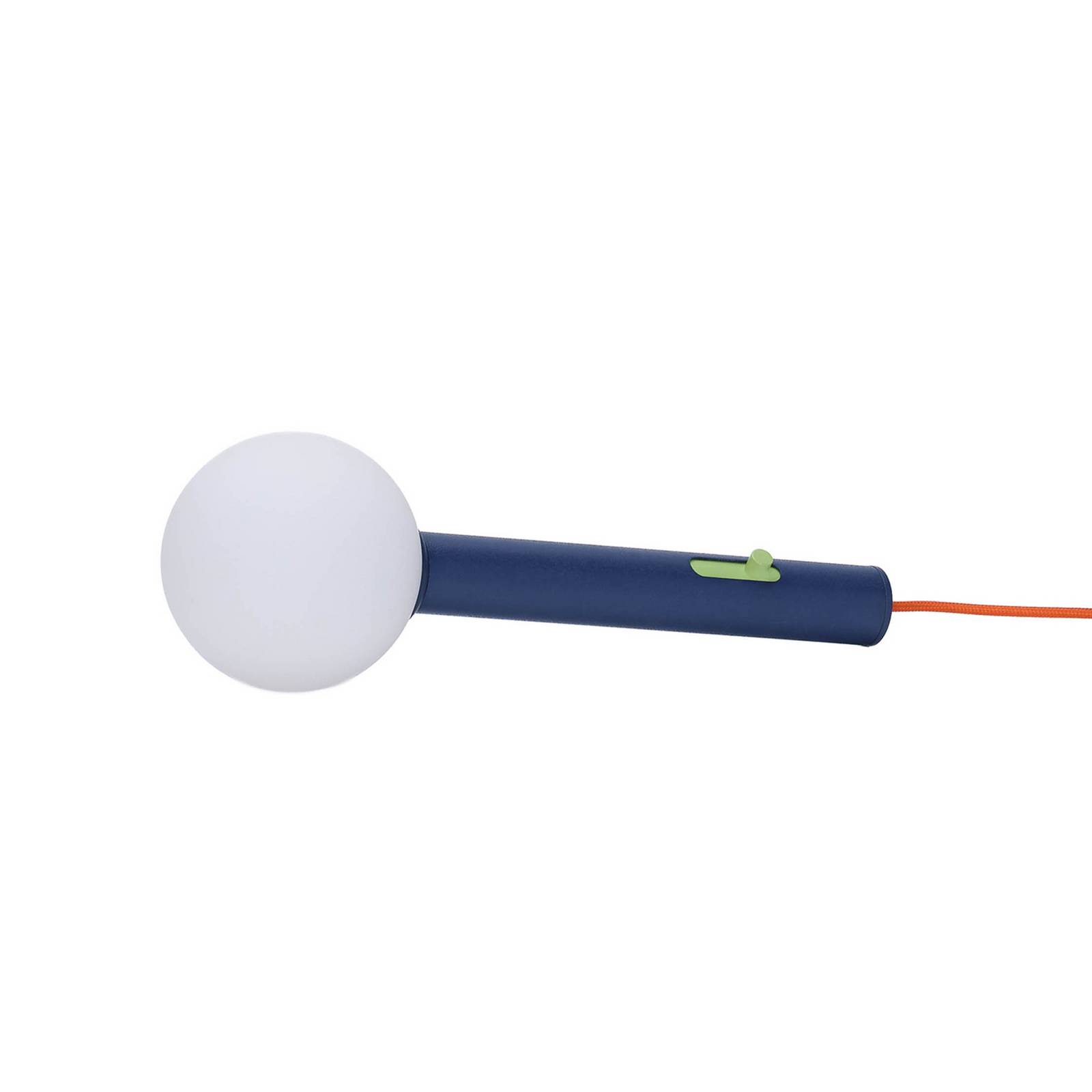  Hübsch Led-wandlampe Talk, Blau/orange, Länge 30 Cm, Eisen/glas 