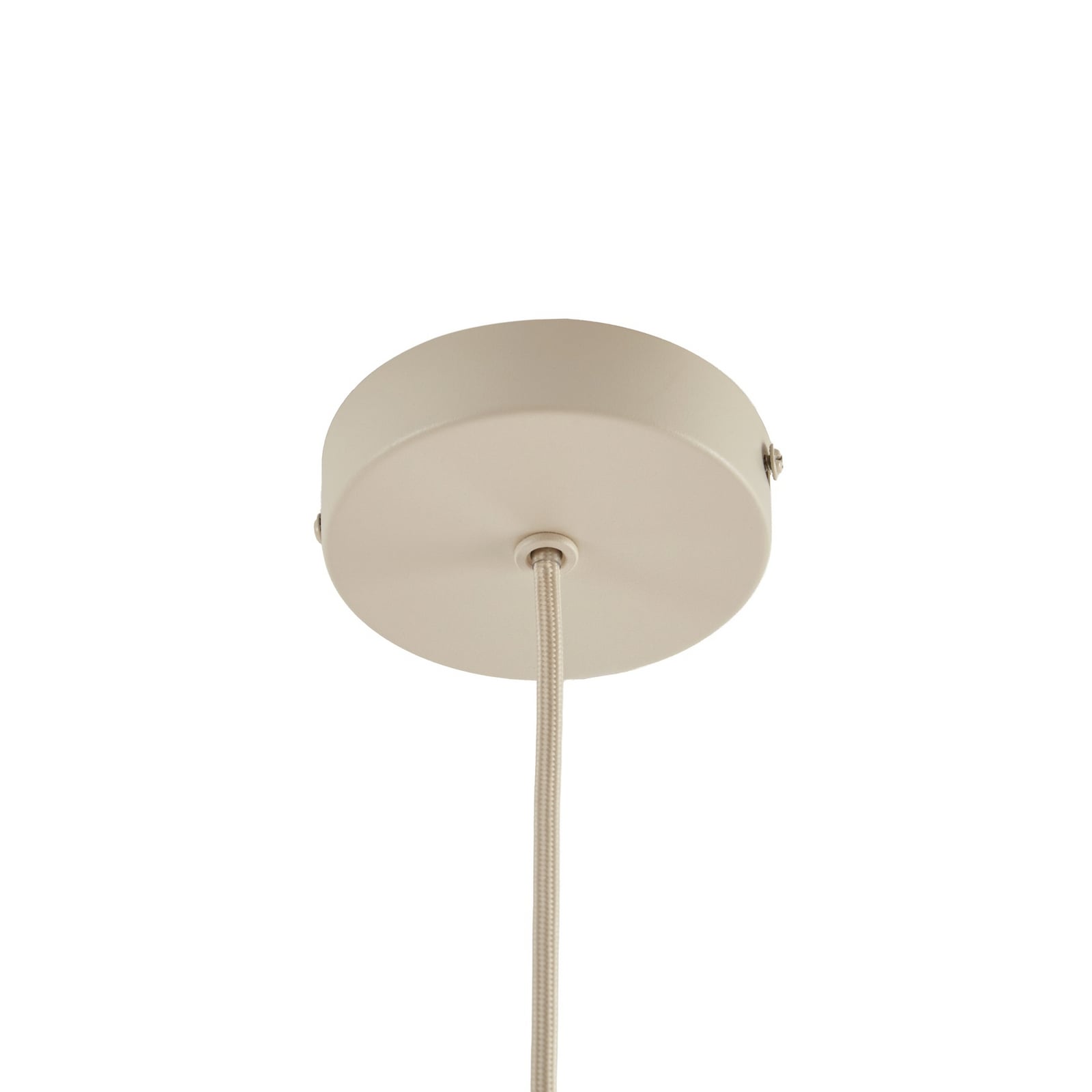 Lampă suspendată Lindby „Autumn”, bej, Ø 40 cm, in, în formă de picătură