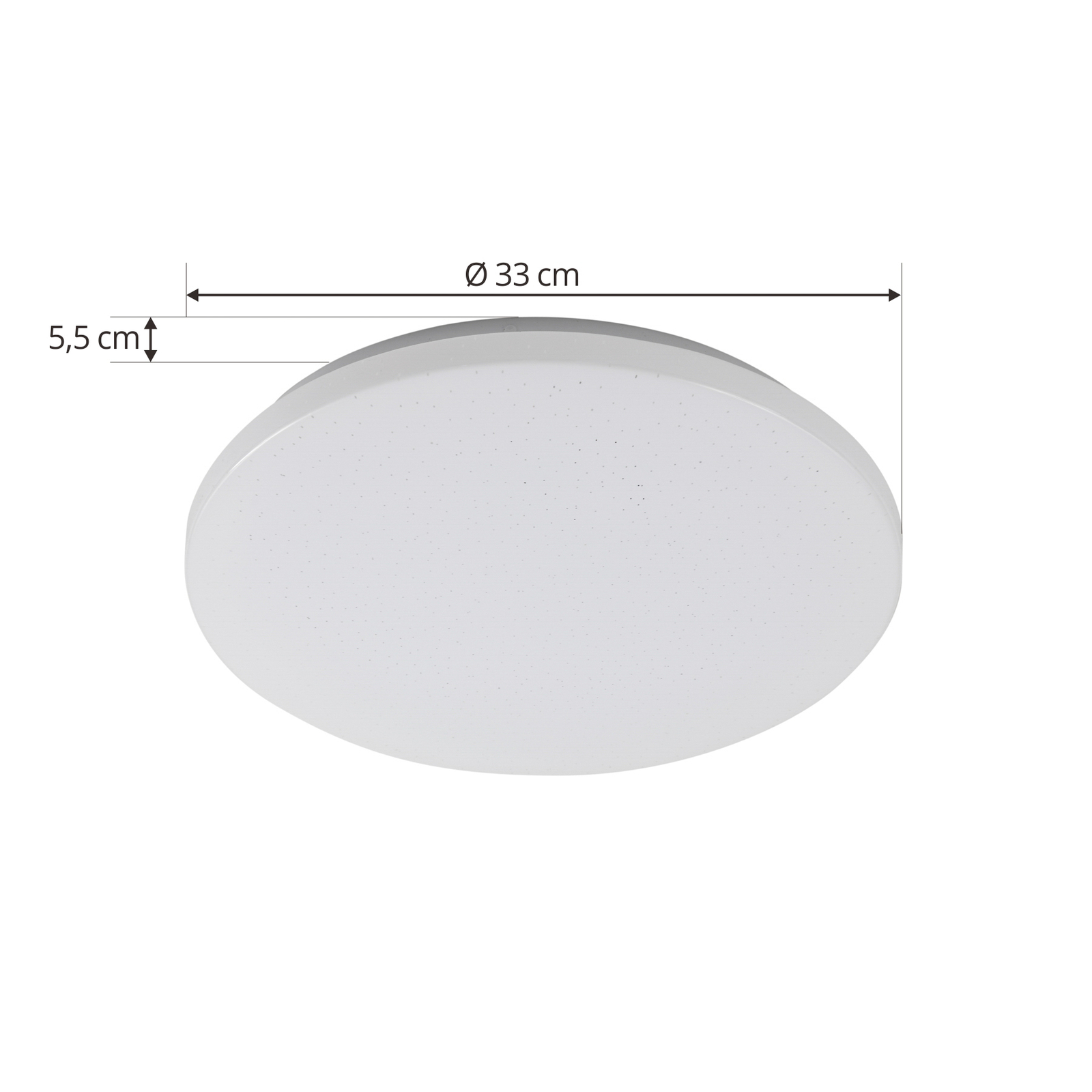 Lindby Plafonnier d'extérieur LED Astera, blanc, 3.000 K, Ø 33 cm