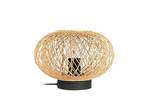 Solvira Stolna lampa Bamboo/Crna - Lindby