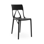A.I. Lite Stuhl, schwarz, Höhe 80 cm - Kartell