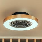 Smart LED ceiling fan Tibet, DC, quiet, Ø 65 cm