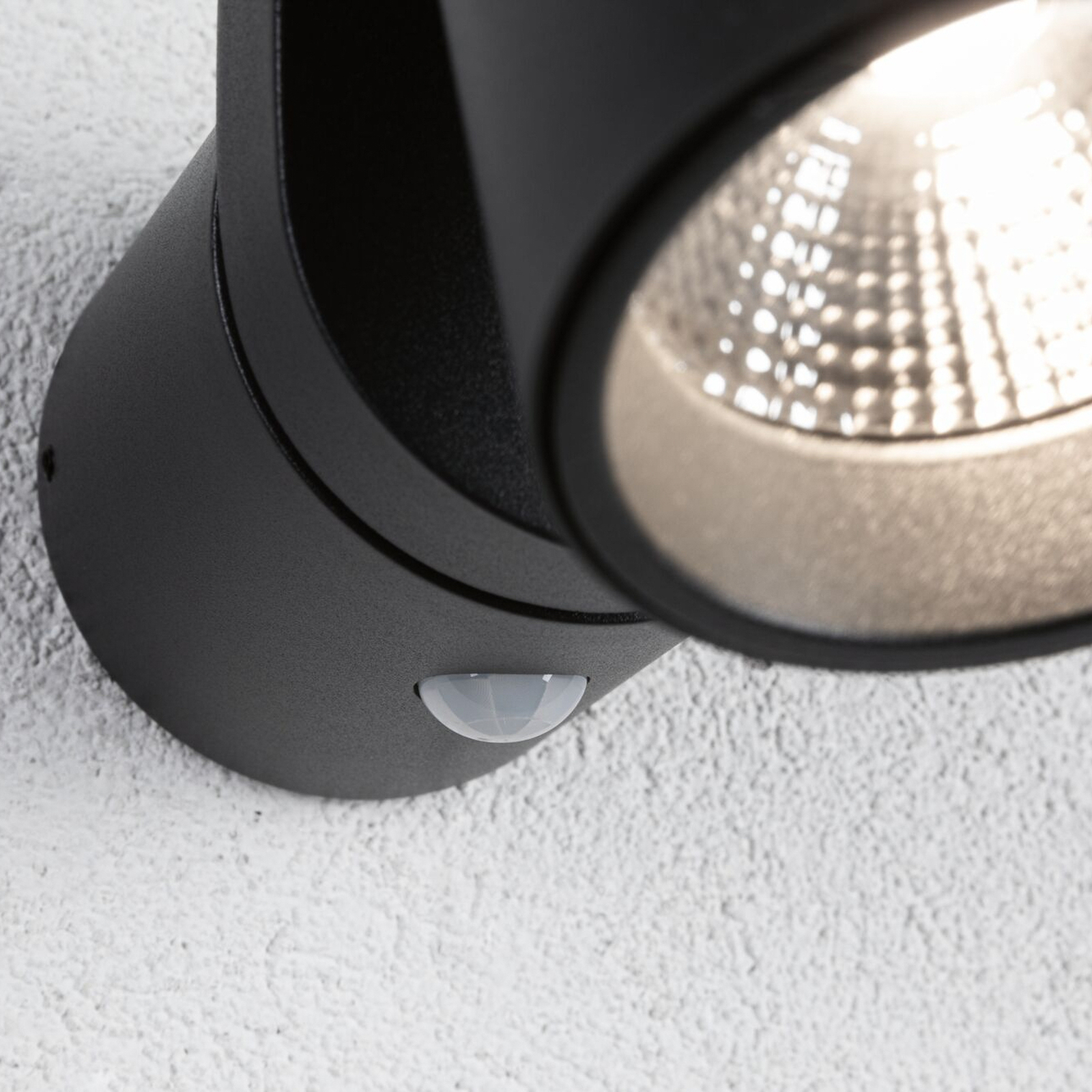 Paulmann LED-Außenwandleuchte Cuff, Sensor, anthrazit