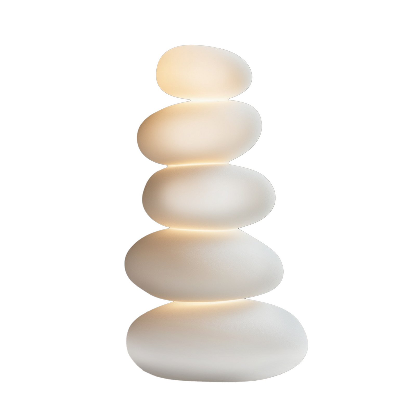 Lampa tarasowa Zen, biała, 77 cm, kamienie, tworzywo sztuczne - Lucande