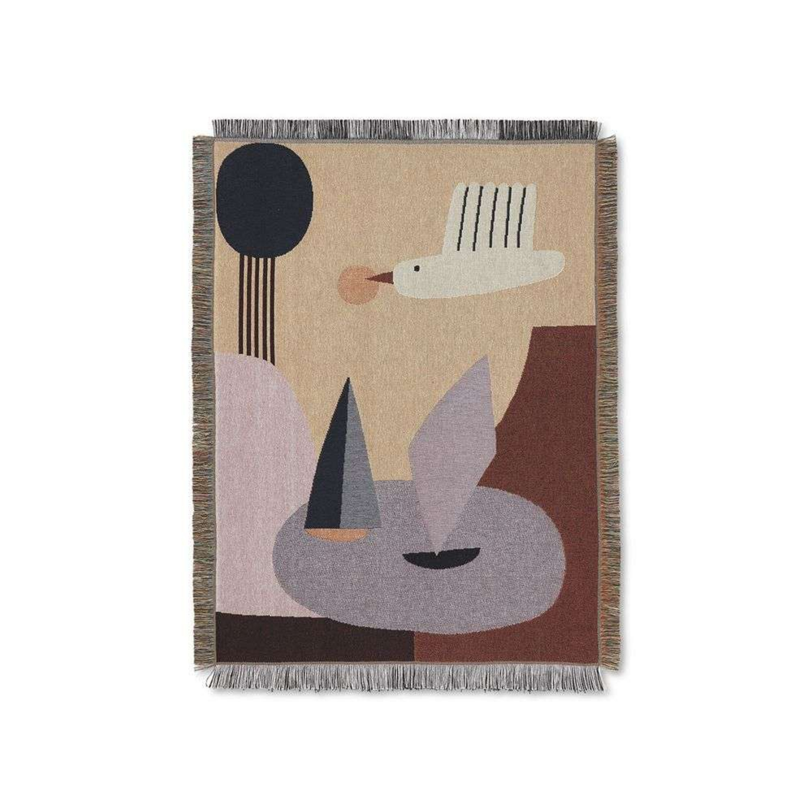 Bird Tapestry Blanket Multi - Ferm Living