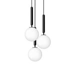 Miira 3 Chandelier Rock Grey/Ópalo Blanco - Nuura