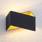 Arcchio Assona wandlamp, zwart-goud