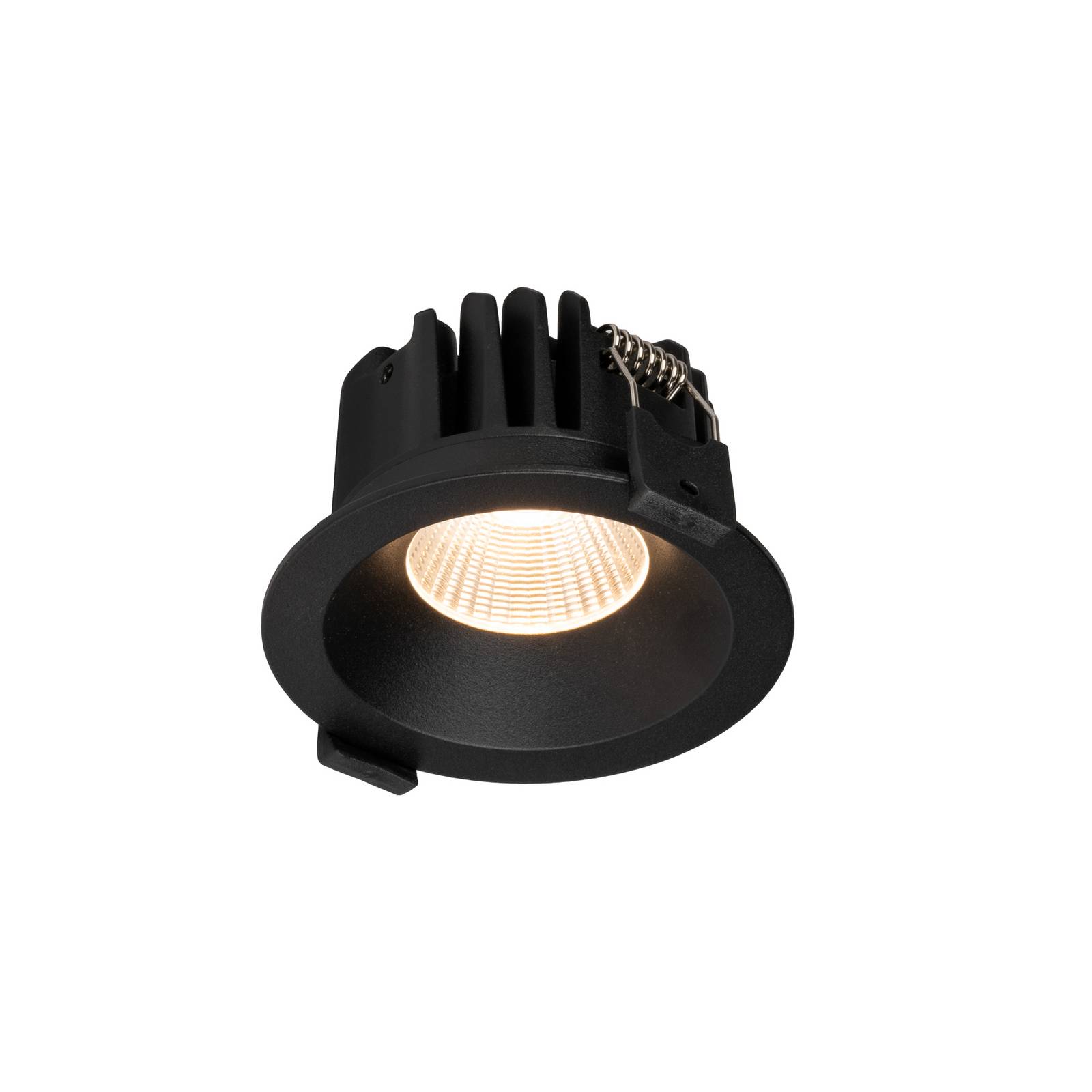 SLC LED-Einbau-Downlight OnePro Soft, schwarz, 3.000 K, Alu