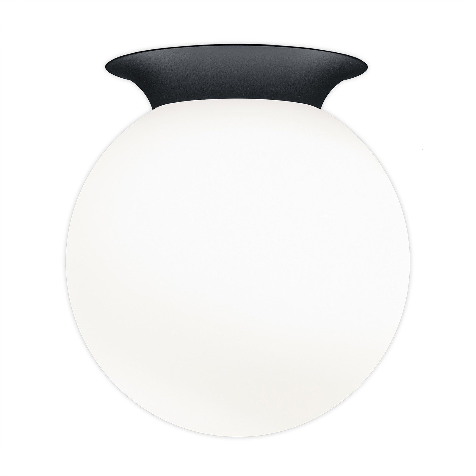 Blob ceiling light, opal glass globe lampshade