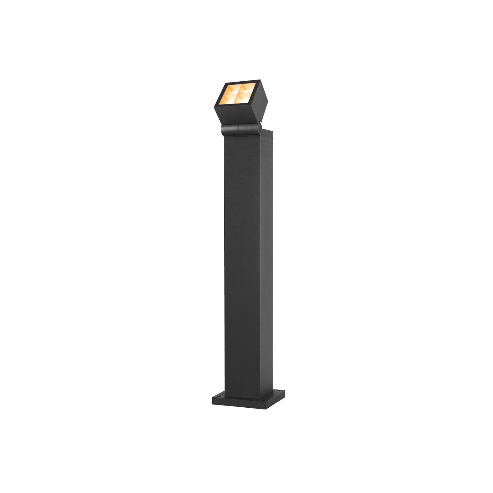 SLV LED path light S-Cube 75, anthracite, aluminium, height 75 cm