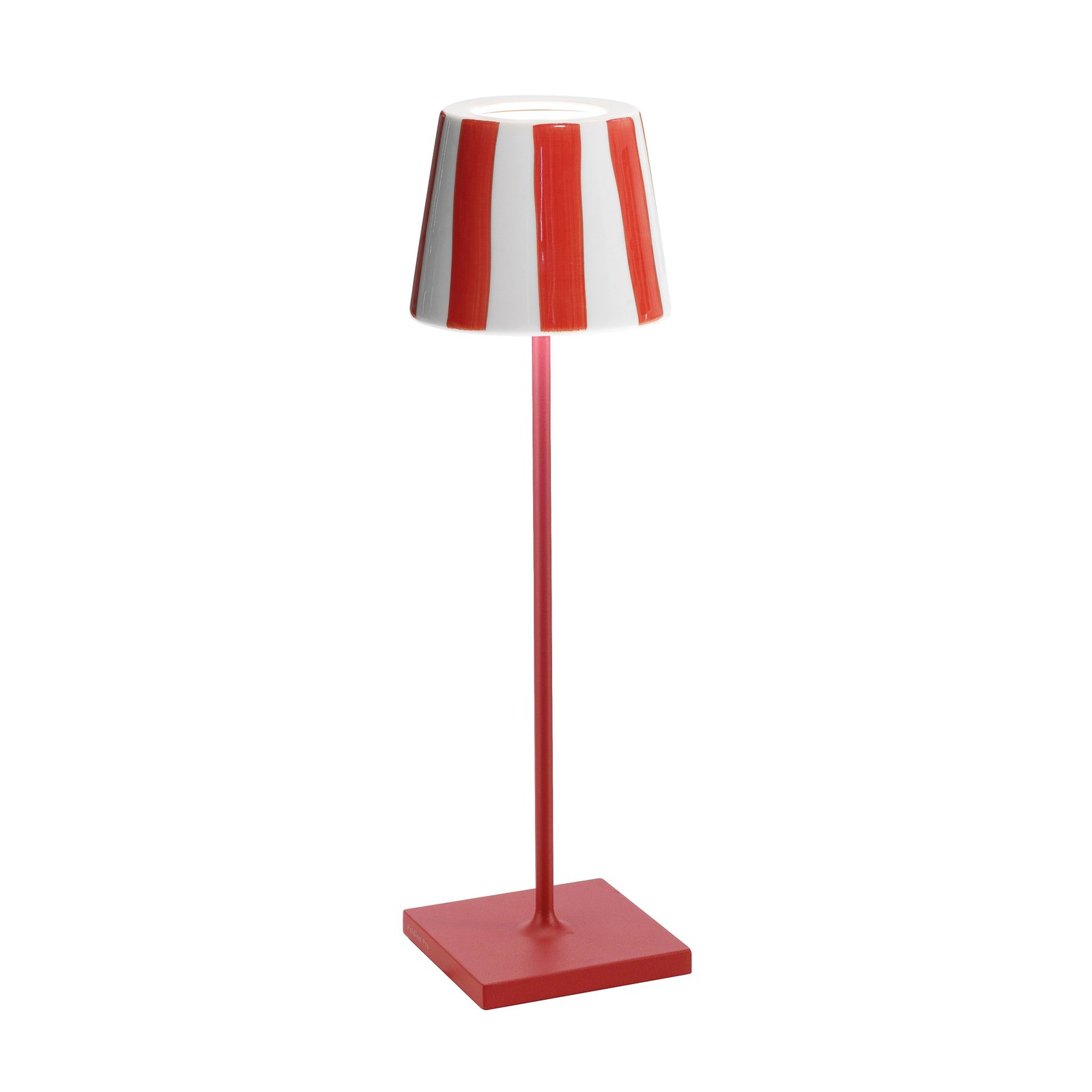 Zafferano Poldina Battery table lamp IP65 red