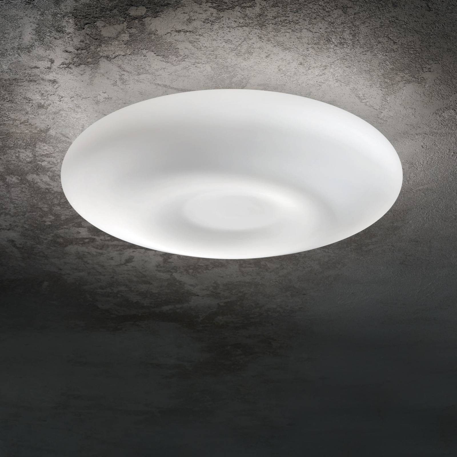 Kinkiet Ideal Lux Glory, szkło opalowe, Ø 60 cm