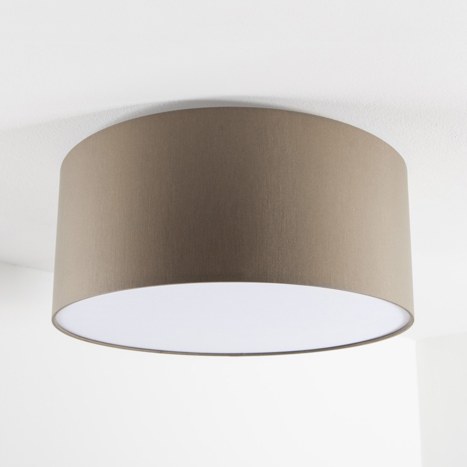 Grijsbruine plafondlamp Mara, 40 cm
