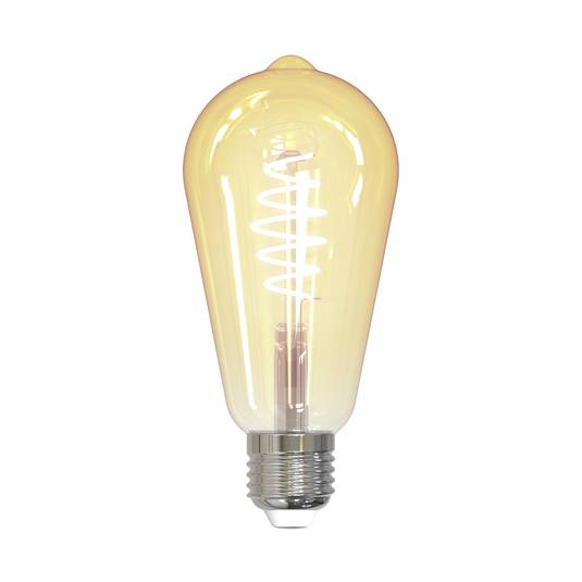 LUUMR Smart LED-lampa E27 ST64 bärnsten 4,9W Tuya WLAN