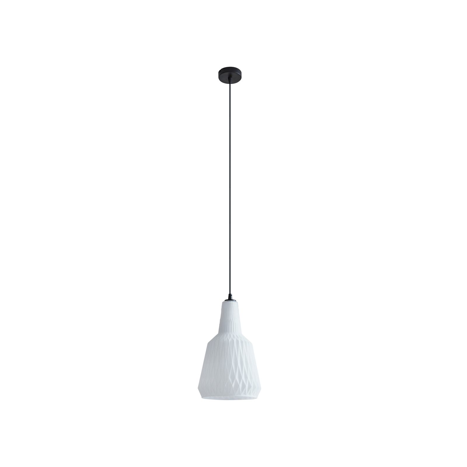 Lindby Belarion hanglamp, opaal, 1-lamp, glas