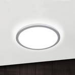 Titanfarvet LED loftlampe Aria, dæmpbar - 40 cm