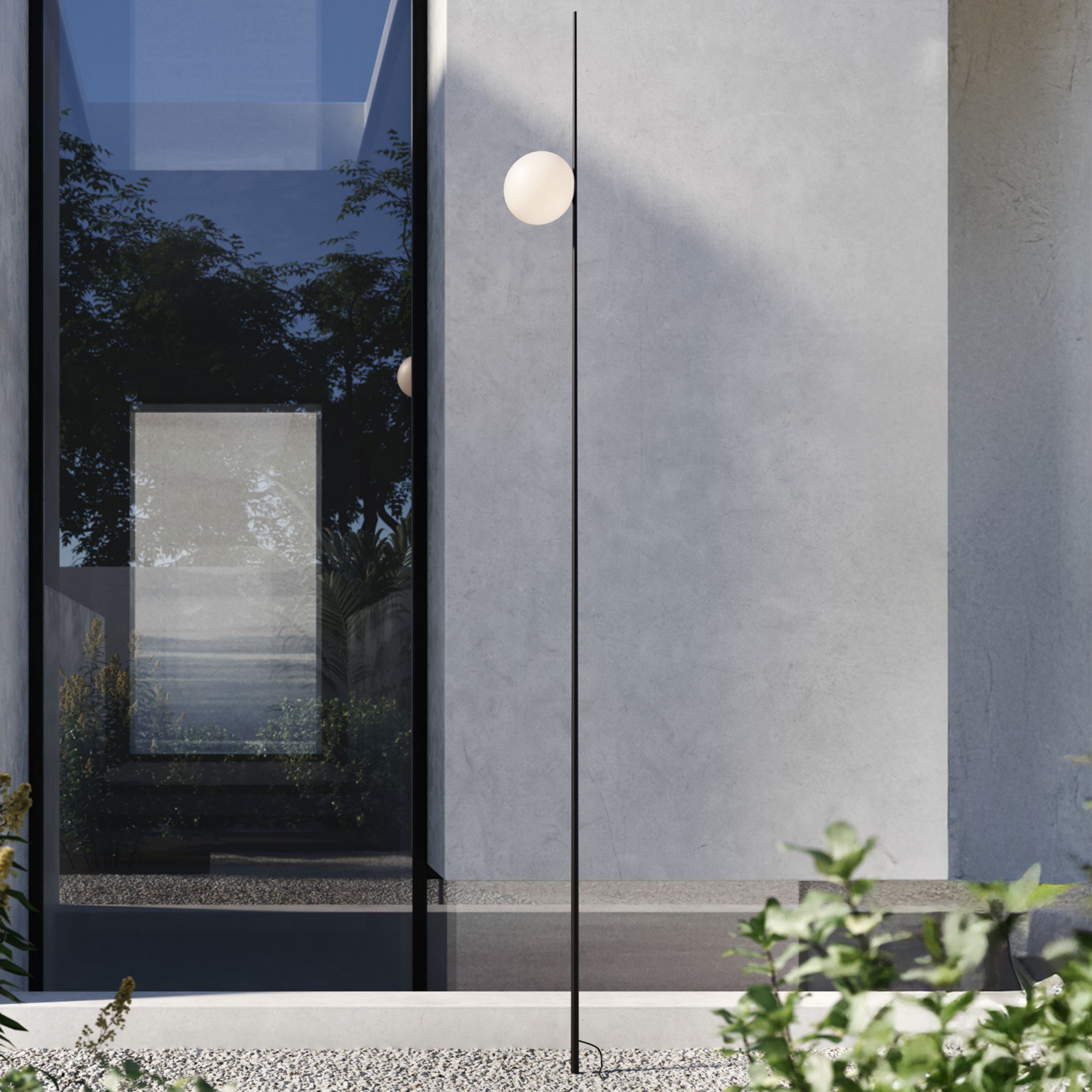 Karman lámpara con pica Atmosphere, negro 178 cm plástico