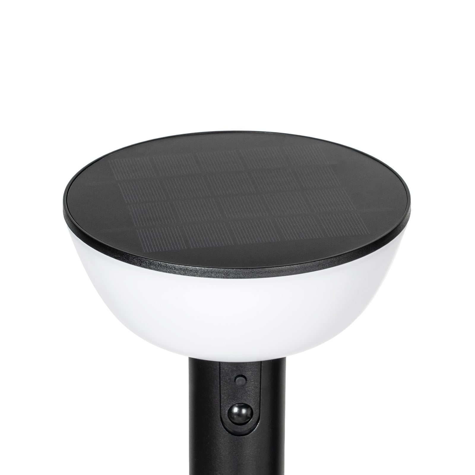Lindby LED-Solarwegeleuchte Obintu, schwarz, 63 cm, Sensor Lindby LED-Solarwegeleuchte Obintu, schwarz, 63 cm, Sensor