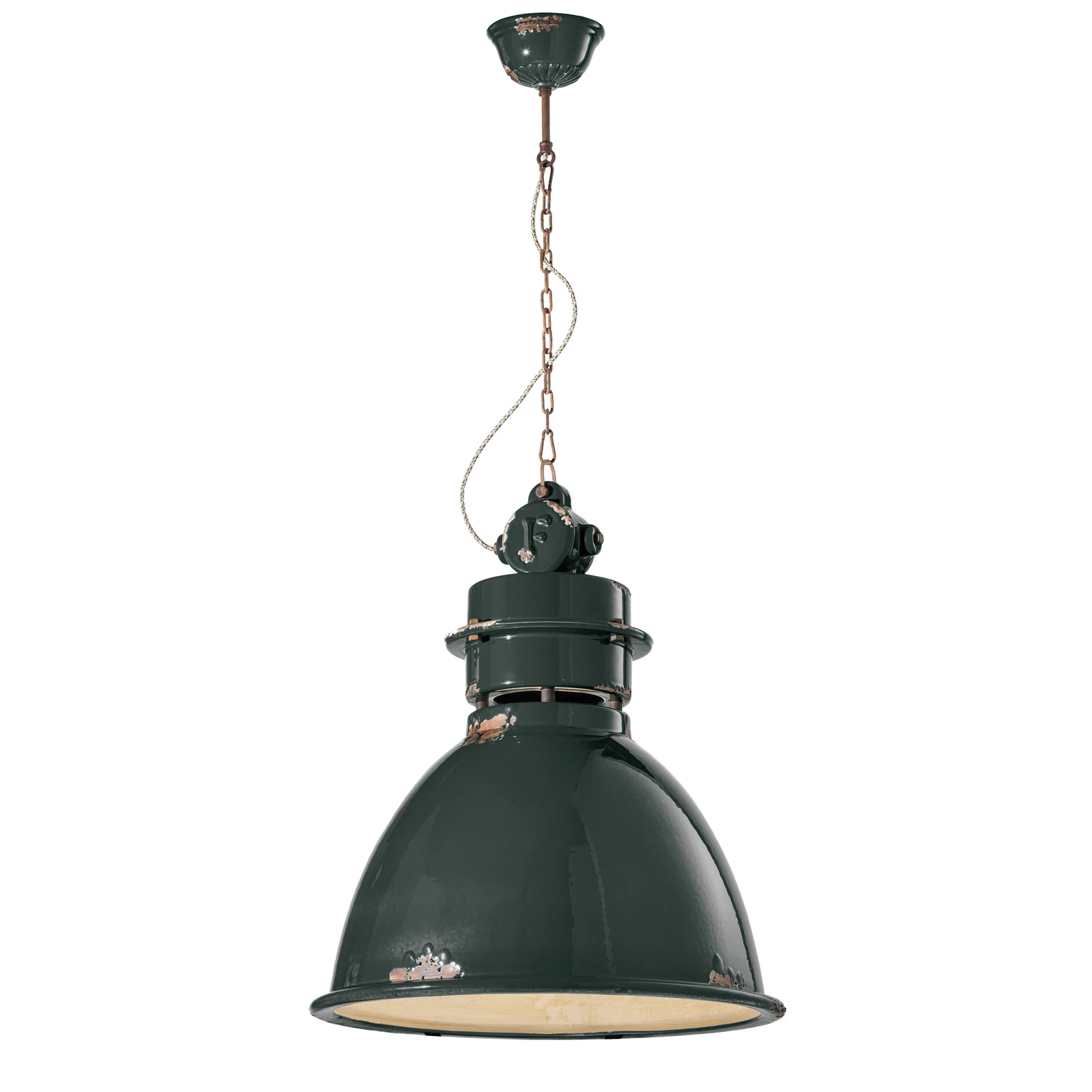 Hängeleuchte C1750 mit Keramikschirm, schwarz