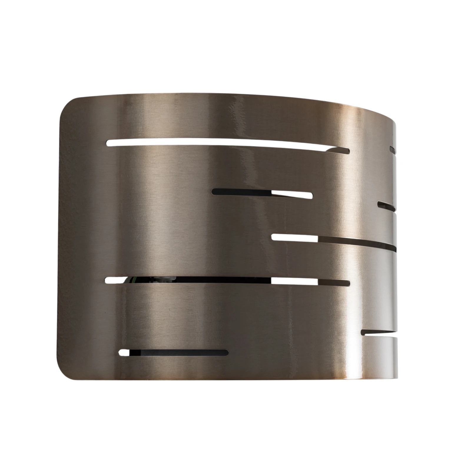 Aplique de pared Oisin, dorado, metal, altura 22 cm, E27