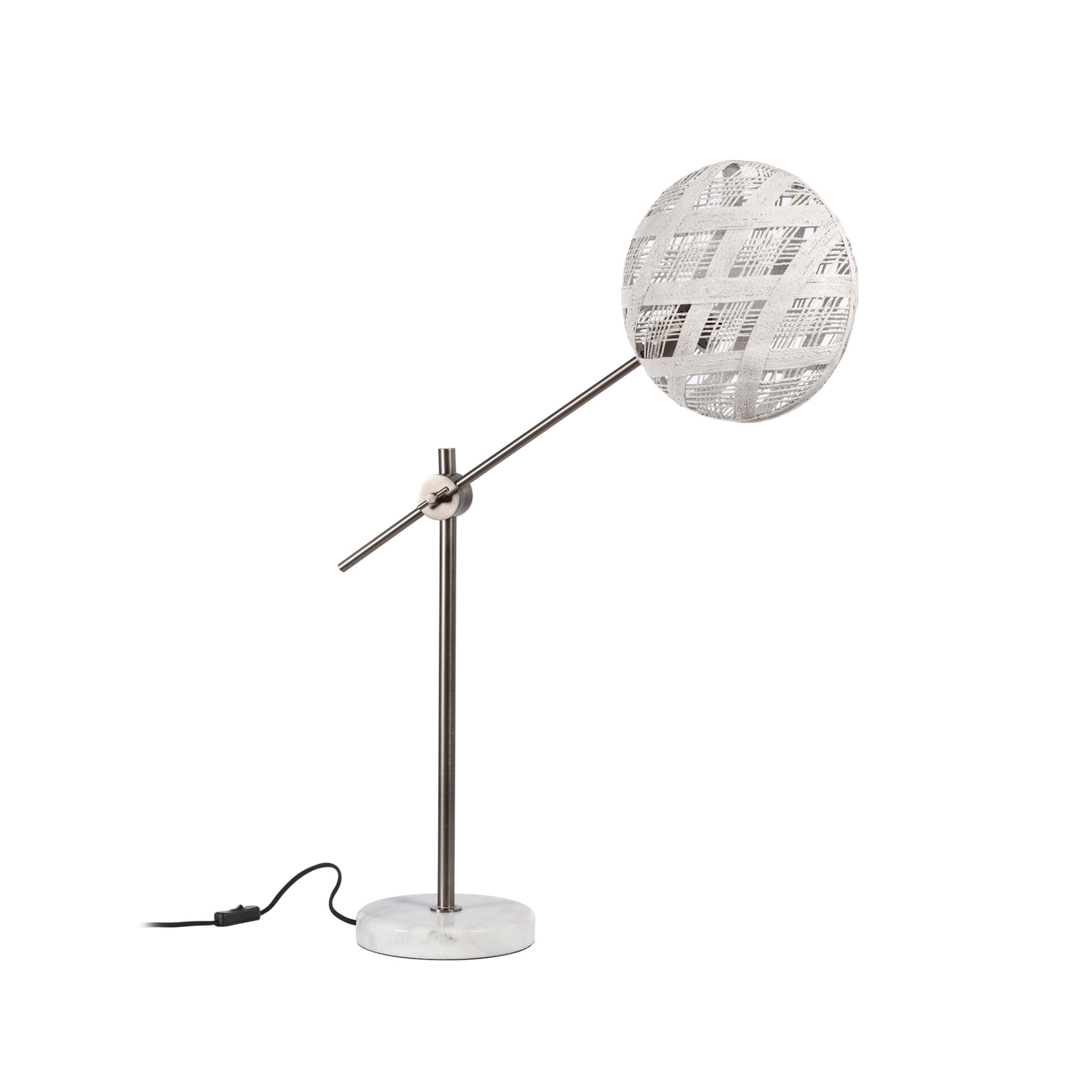 Chanpen M bordlampe, jern/hvid, H 80 cm - Forestier