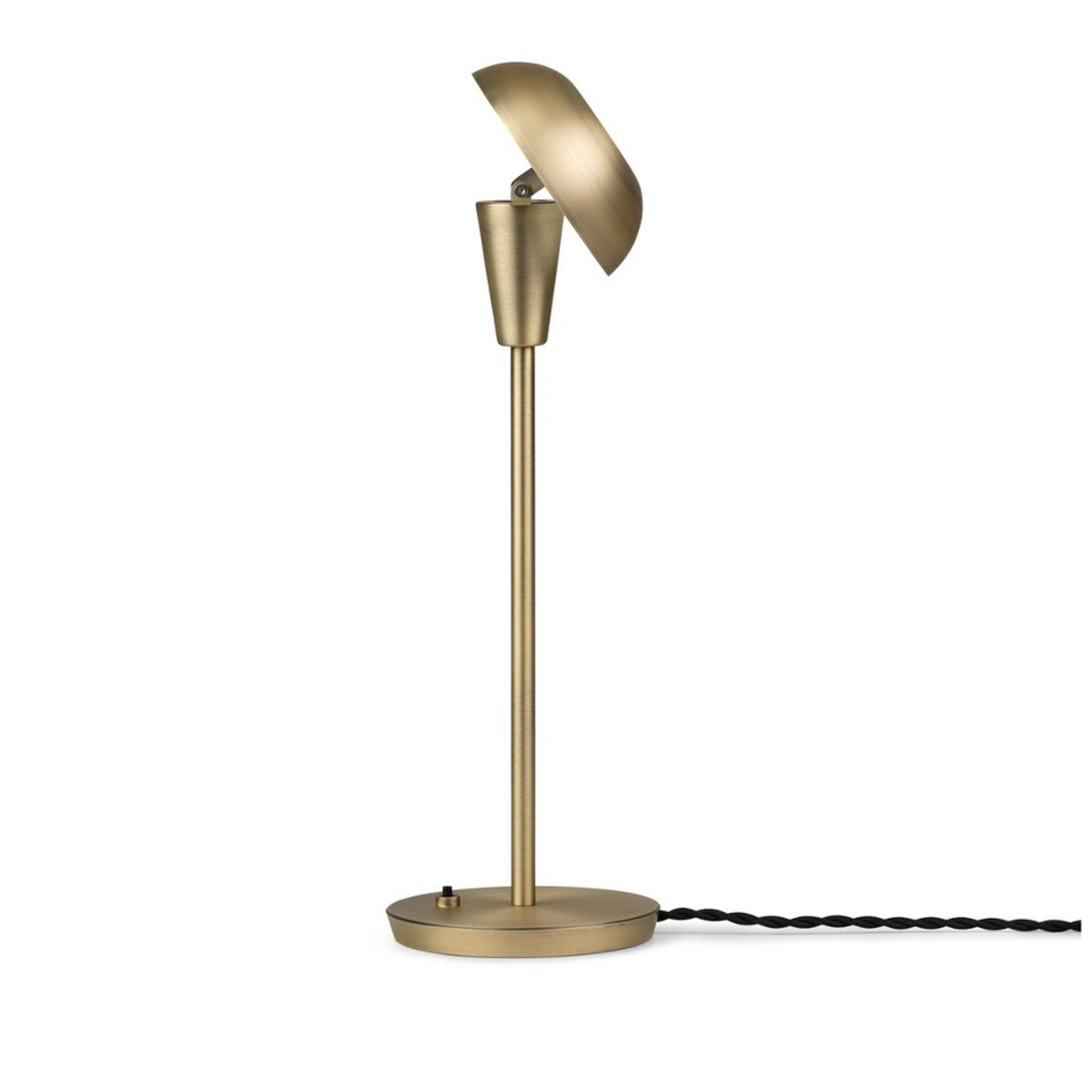 ferm LIVING Tiny bordslampa, mässing, 42,2 cm, tiltbar