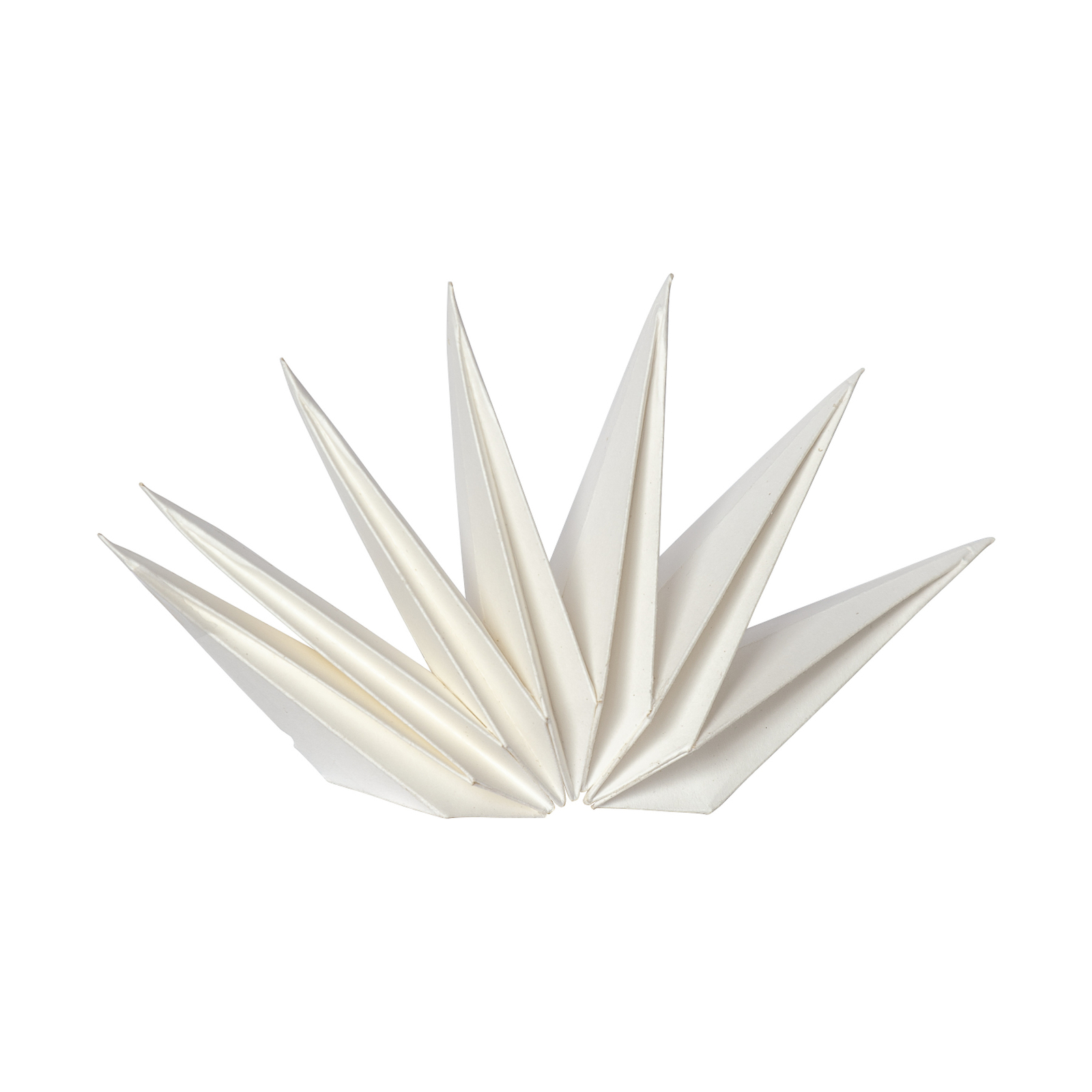 Facsúcs-papírcsillag Isa fehér fémspirállal