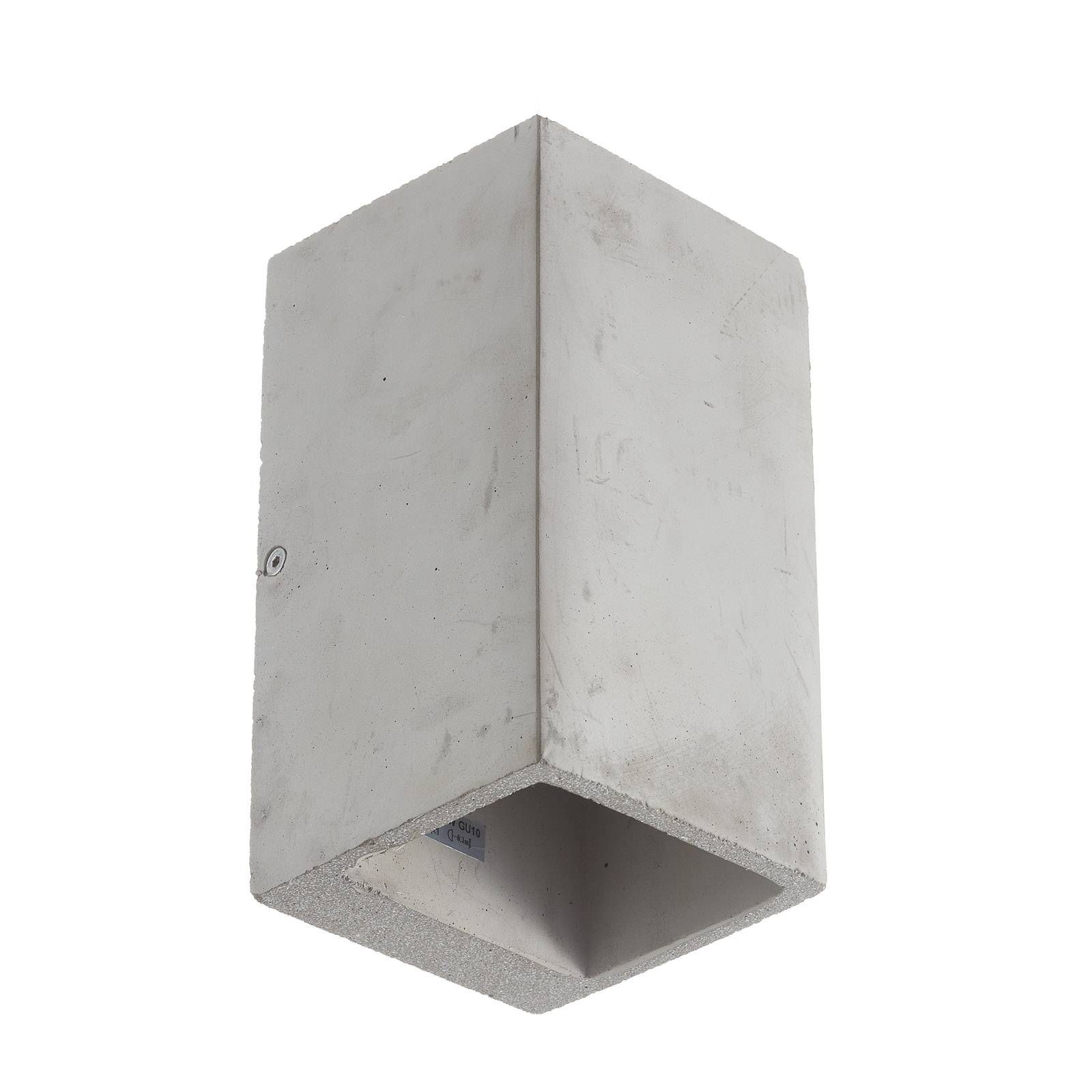 Wandleuchte Kool aus Zement, Höhe 19 cm