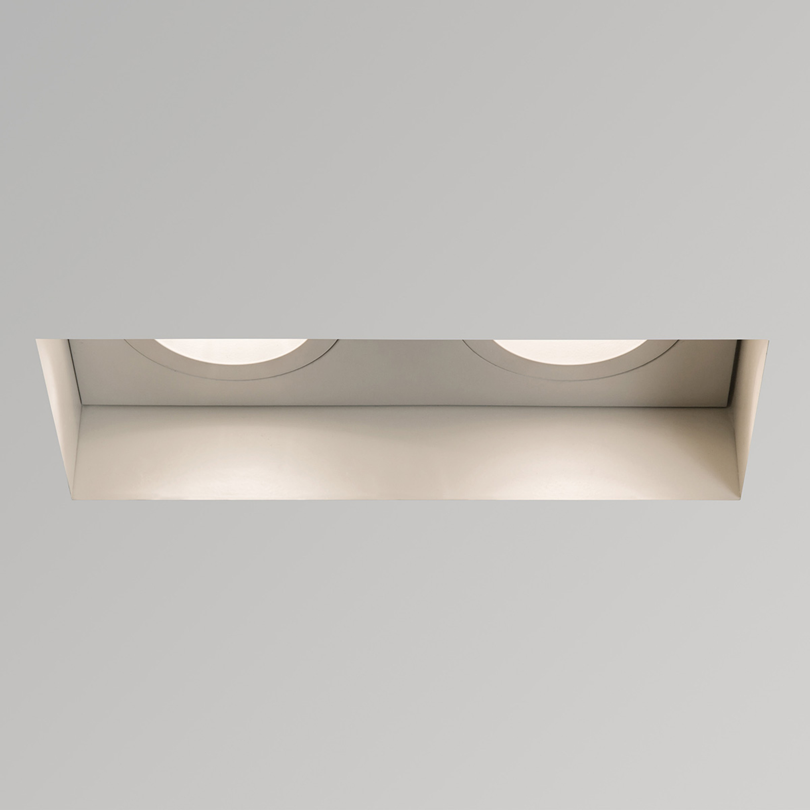 Astro Trimless Twin Adjustable downlight angular, for Living / Dining Room, steel, GU10, 6 W, energy efficiency: A+, L: 20.6 cm, W: 10.2 cm, H: 16.3 cm