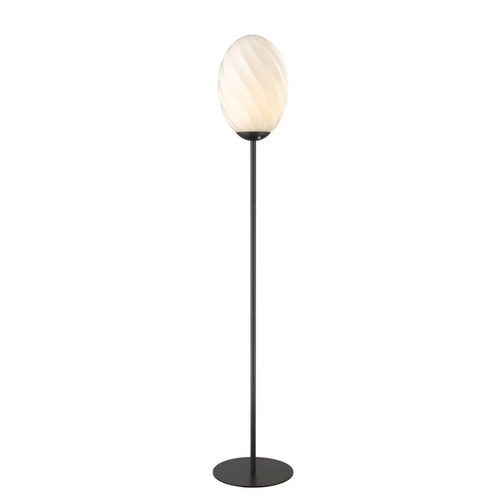 Twist Oval Floor Lamp Opal/Black - Halo Design