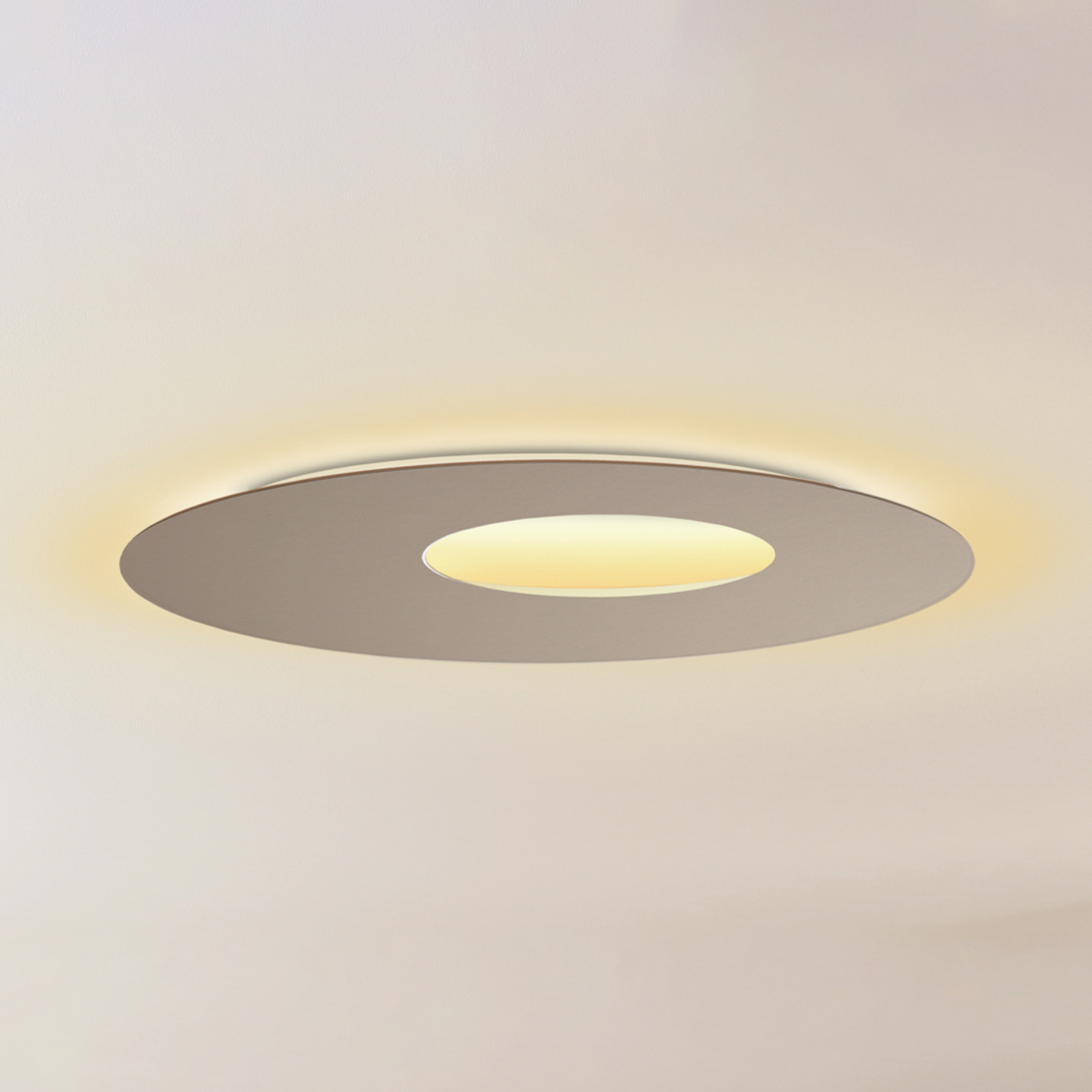 Escale Blade Open LED wall light taupe Ø 59 cm