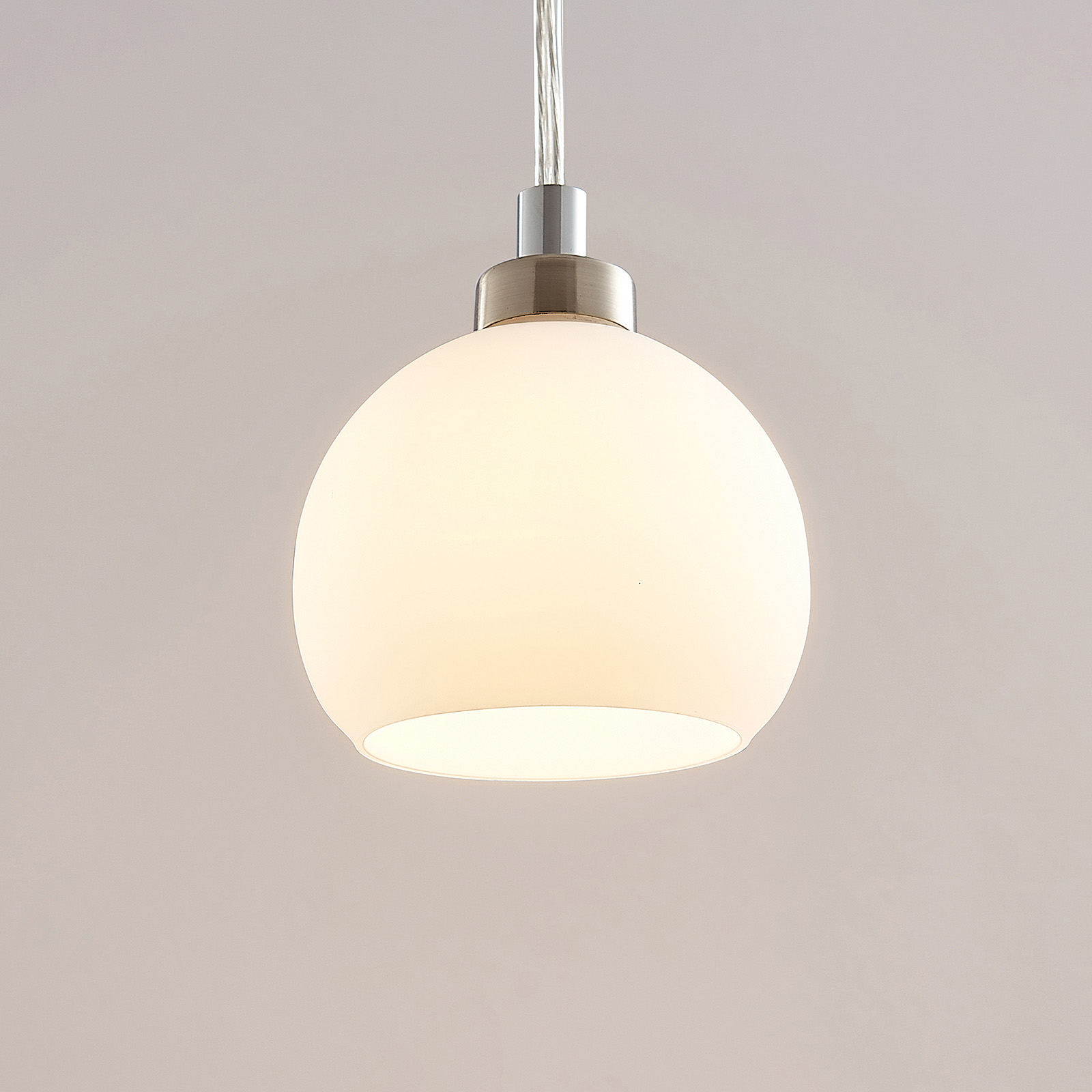 Arcchio LED-pendellampe Kimi t. 1-faset skinne, hvid