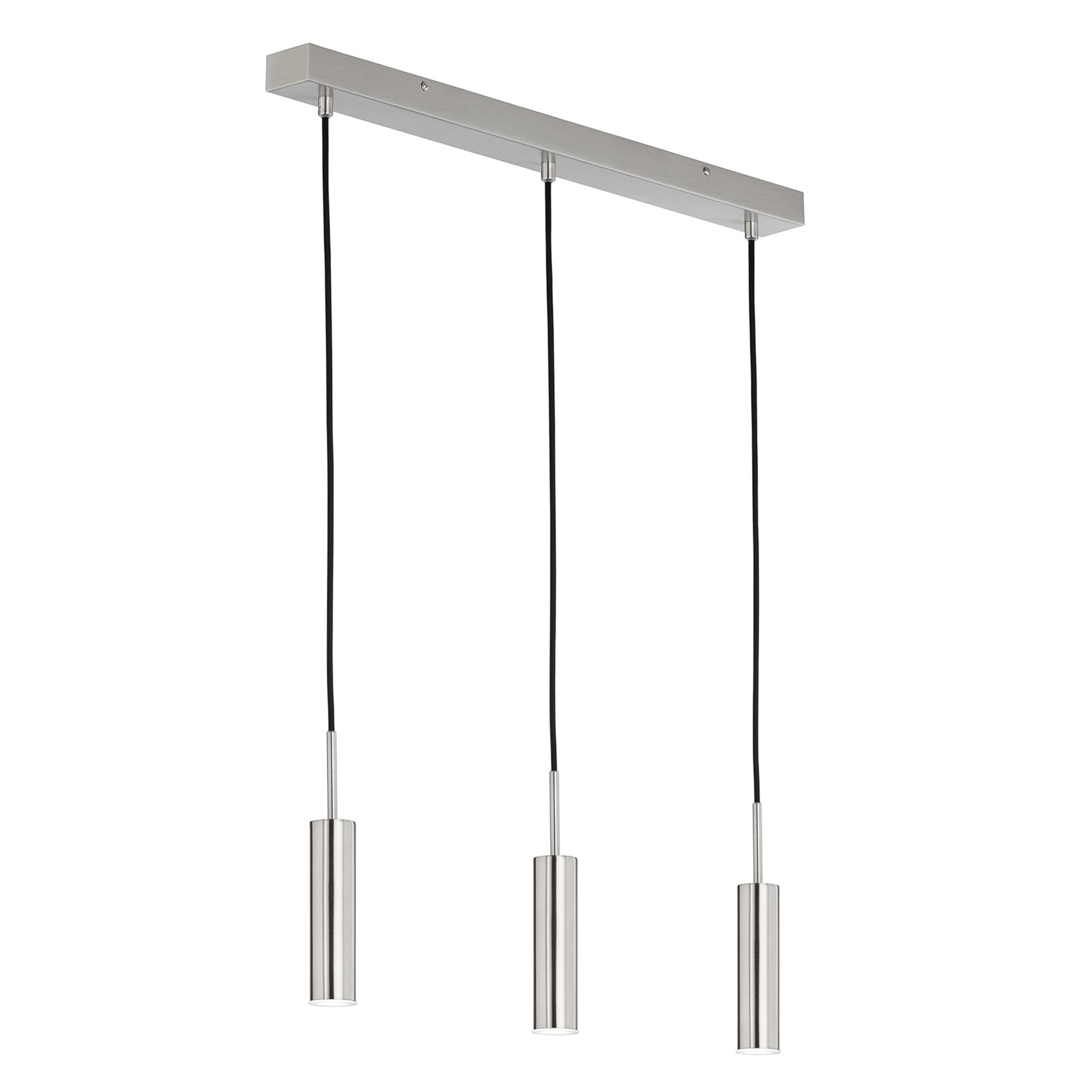 Schöner Wohnen Stina LED sospensione 3 luci nichel