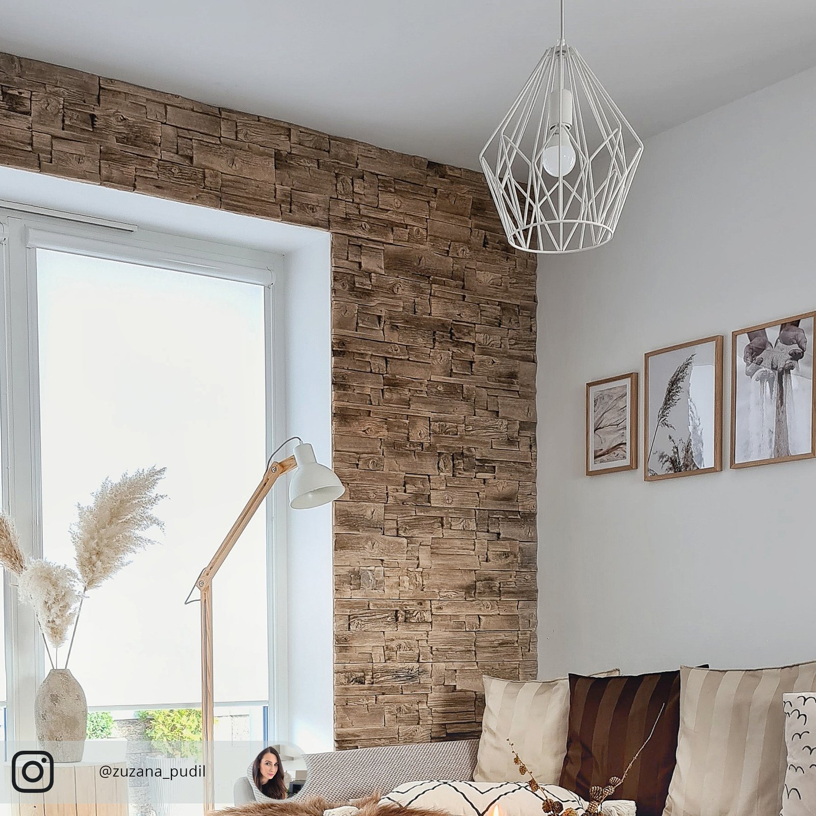 Shivanja Stehleuchte White/Ash - Lindby