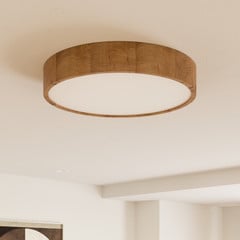 Envostar plafoniera Kerio, Ø 47 cm, legno di quercia naturale