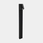 LEDS-C4 Borne lumineuse Bob Inclined, noir, hauteur 80 cm, aluminium