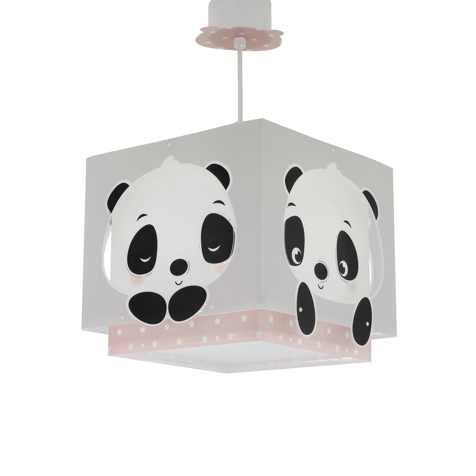 Dalber Panda Kinderzimmer-Hängeleuchte, pink