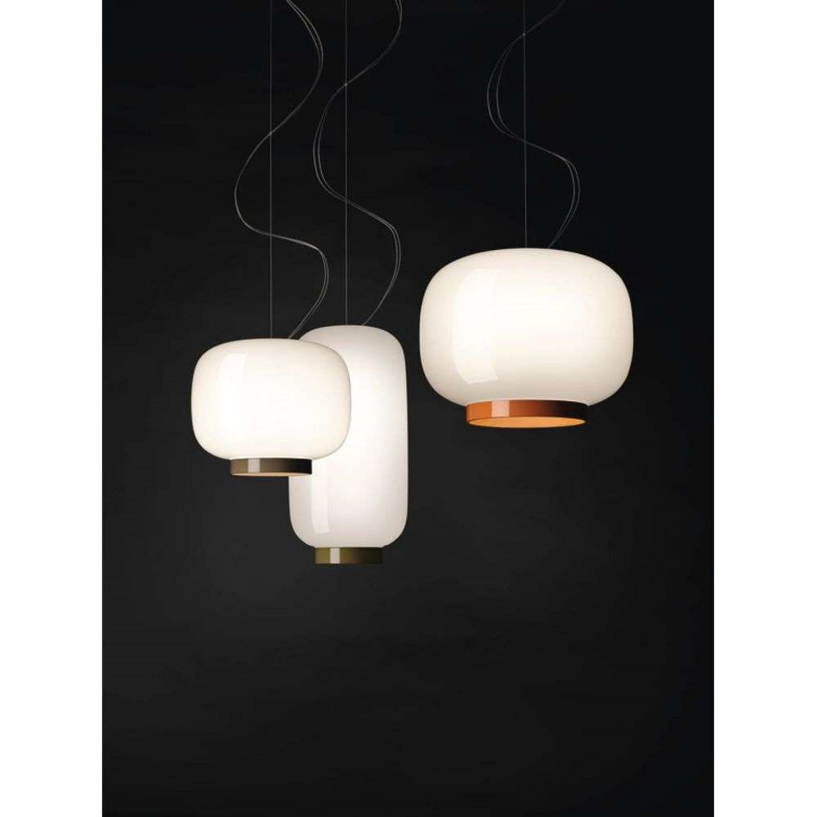 Chouchin 2 Reverse LED-pendellampe, hvid/grøn Foscarini - Glas