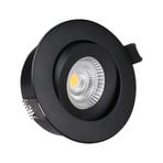 Downlight Bodová 7W 3000K Tilt Černá - Antidark