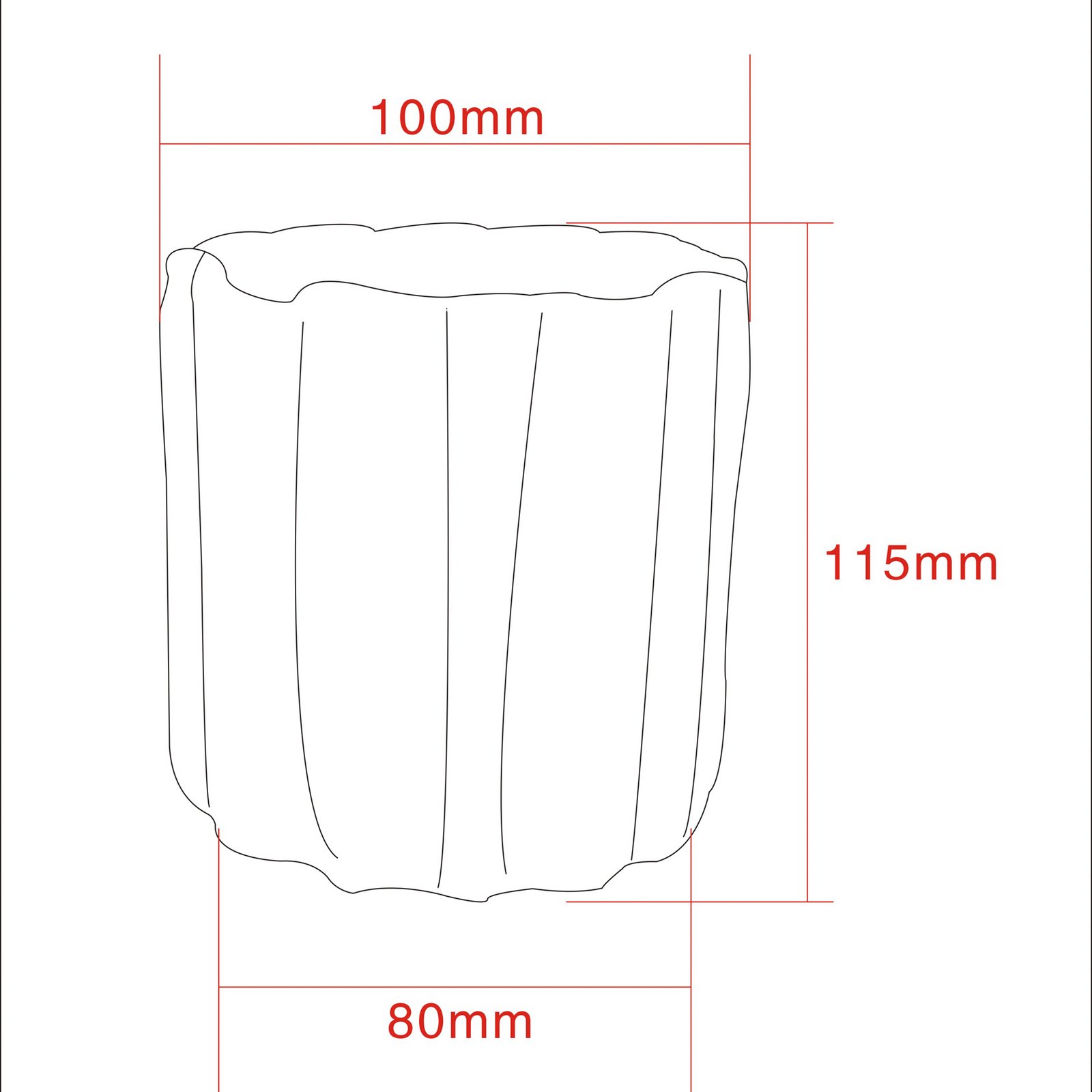 HDCurl tea light holder, blue, glass, set of 2 - House Doctor