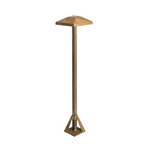 Lampioncino LED Aura Edge, altezza 50 cm, ottone anticato