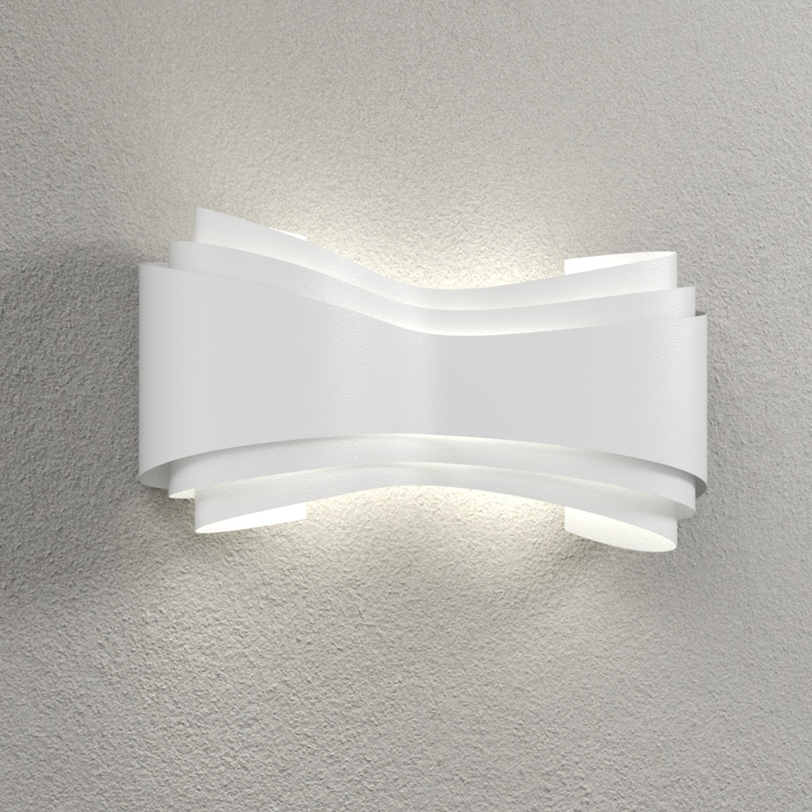 Бяло дизайнерско стенно осветление Ionica