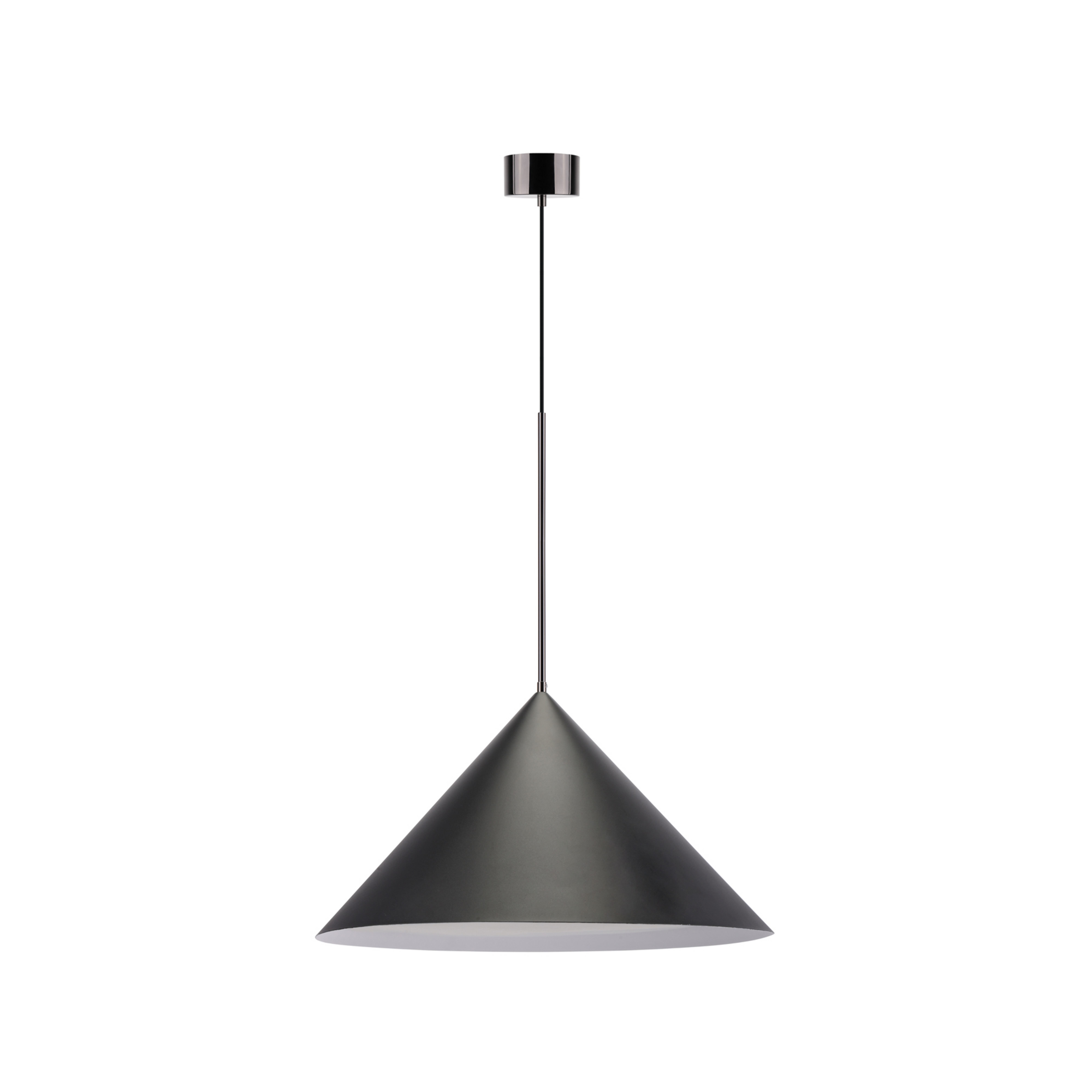 Lámpara colgante Kuro, Ø65 cm, negra, metal, E27 - Watt & Veke
