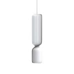Lampada a sospensione Tom Rossau TR41, 120 cm, bianca, plastica, E27