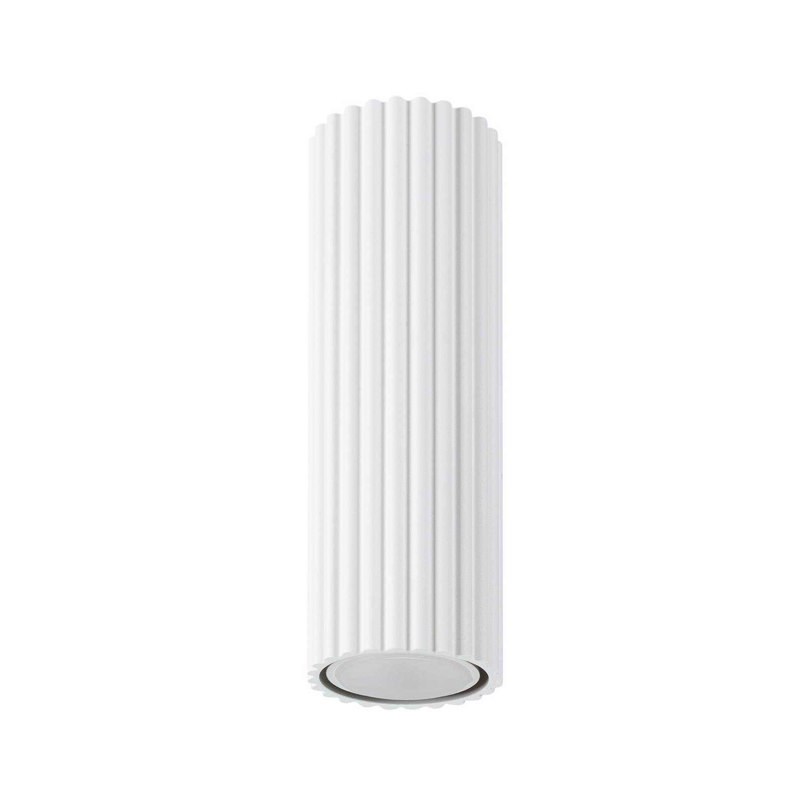 SOLLUX lighting Deckenlampe Deckenleuchte Deckenstrahler Lampe Decke Aluminium 1 Flammig 6,5 x 6,5 x 20 cm Karbon Weiß