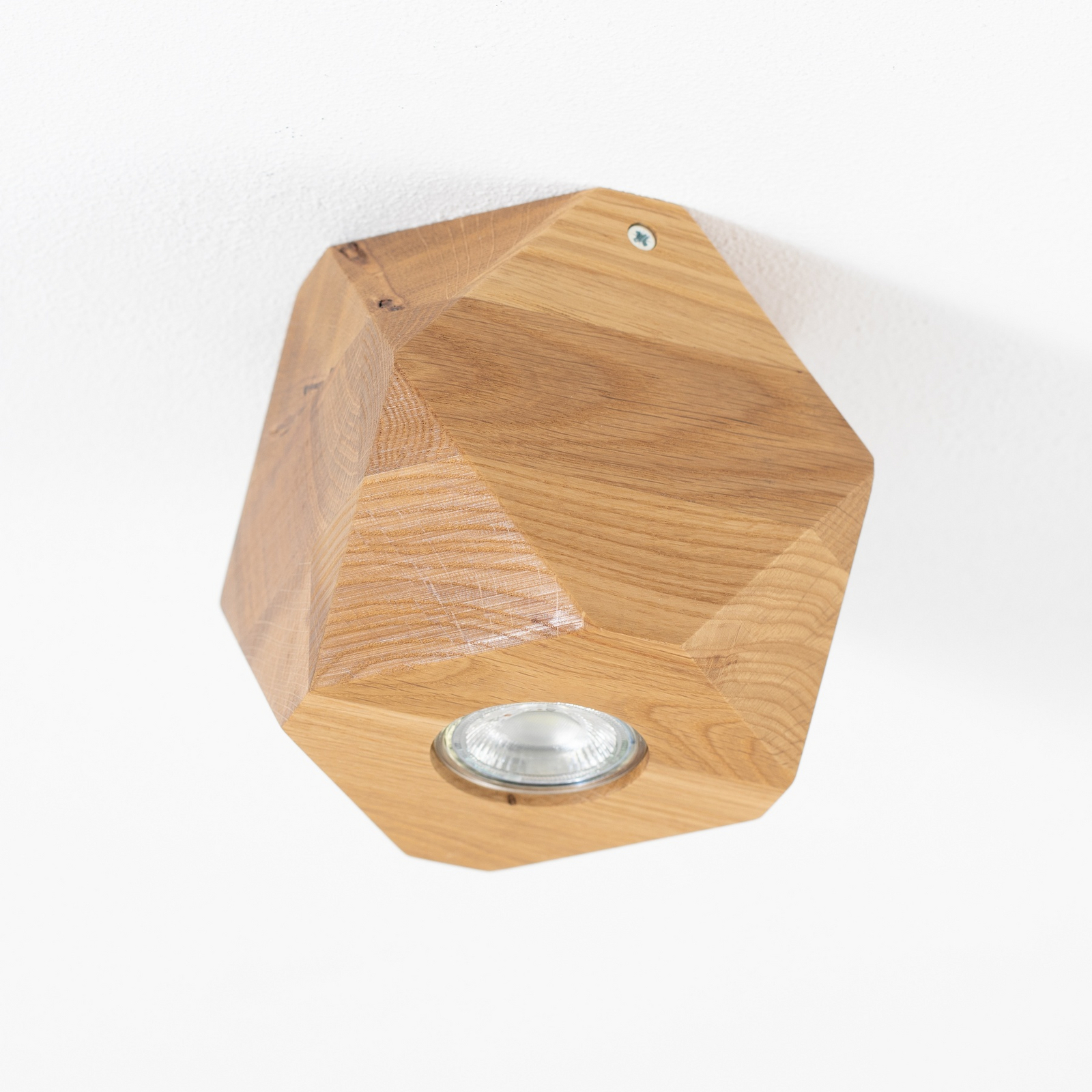 Envostar Peach Puff ceiling polyhedron wood 1-bulb