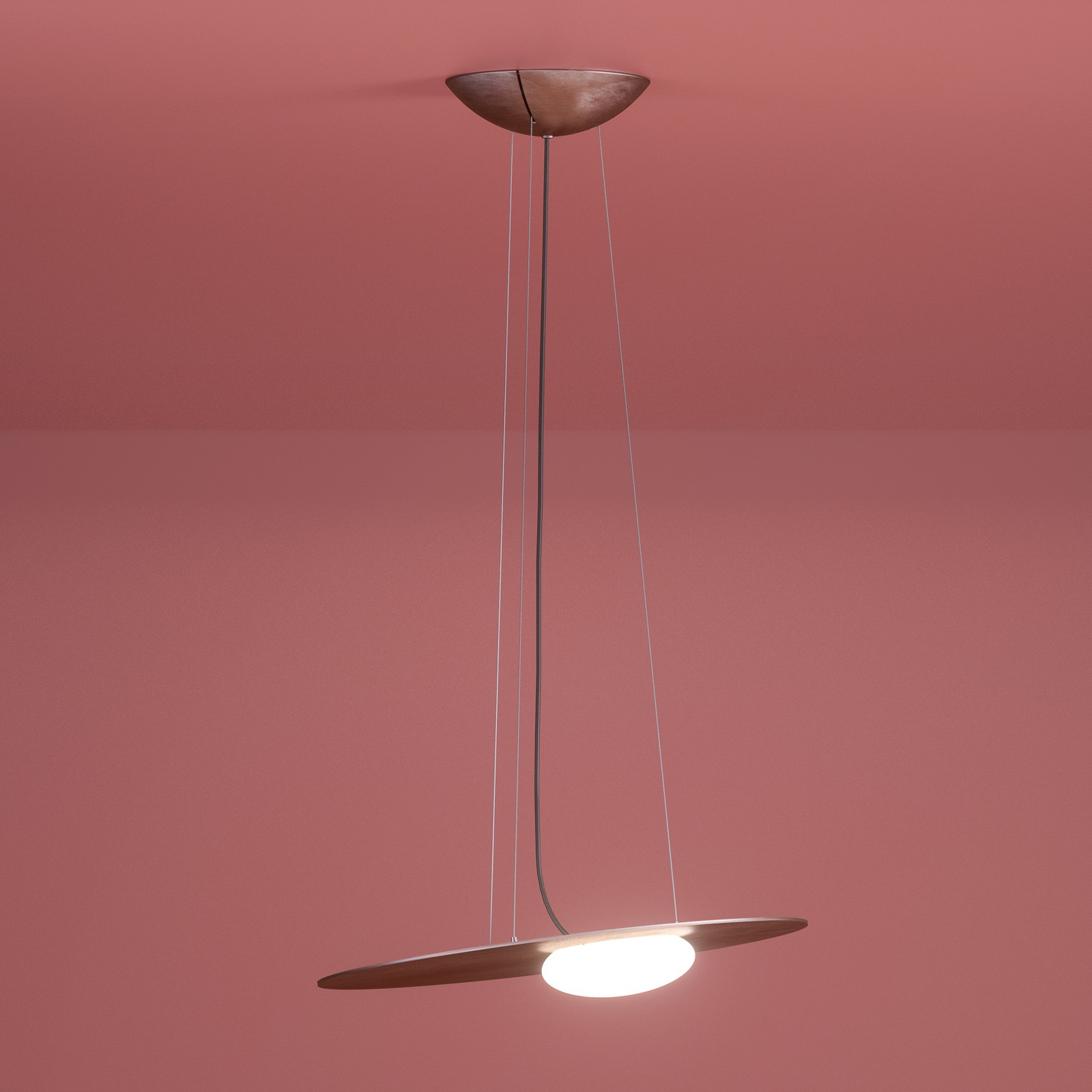Axolight Kwic hanglamp, brons 48cm