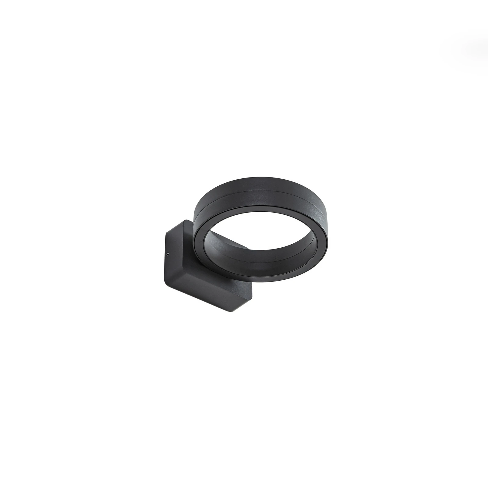Lindby LED εξωτερικός φωτισμός τοίχου Selviro, ανθρακί, Ø 20cm, IP65