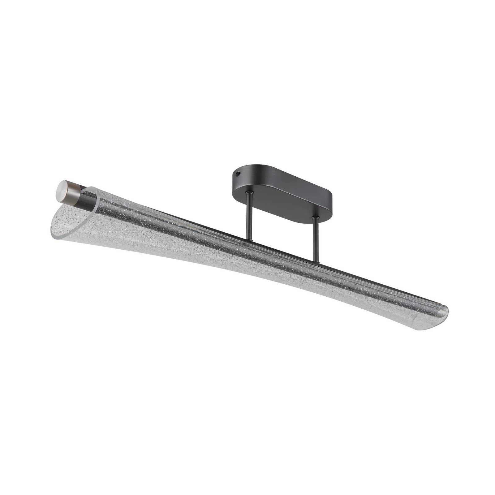 LED-Deckenlampe Malinda, klar/anthrazit, 81 cm lang, CCT