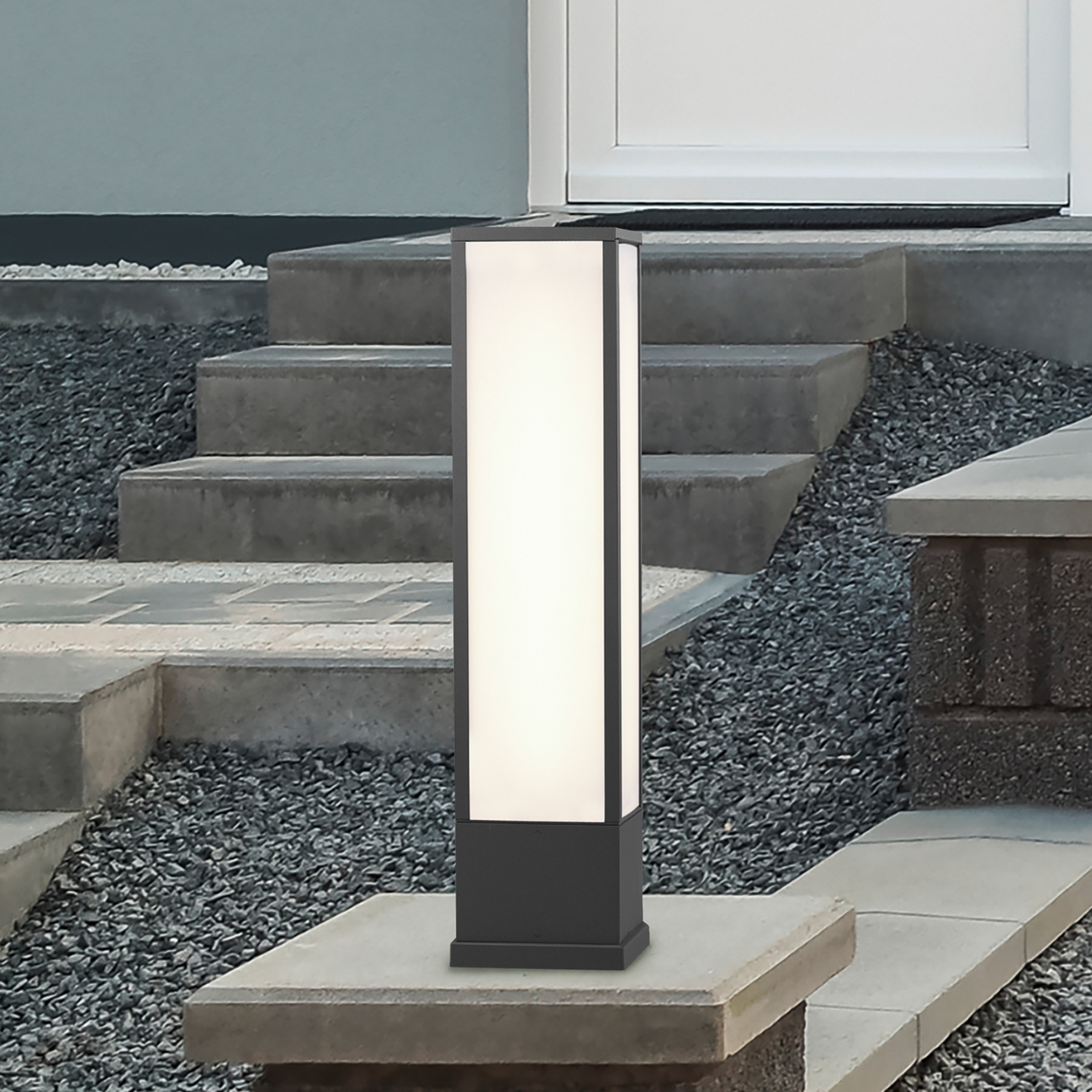 LED-Sockelleuchte Fuerte, anthrazit, Aluminium, IP54